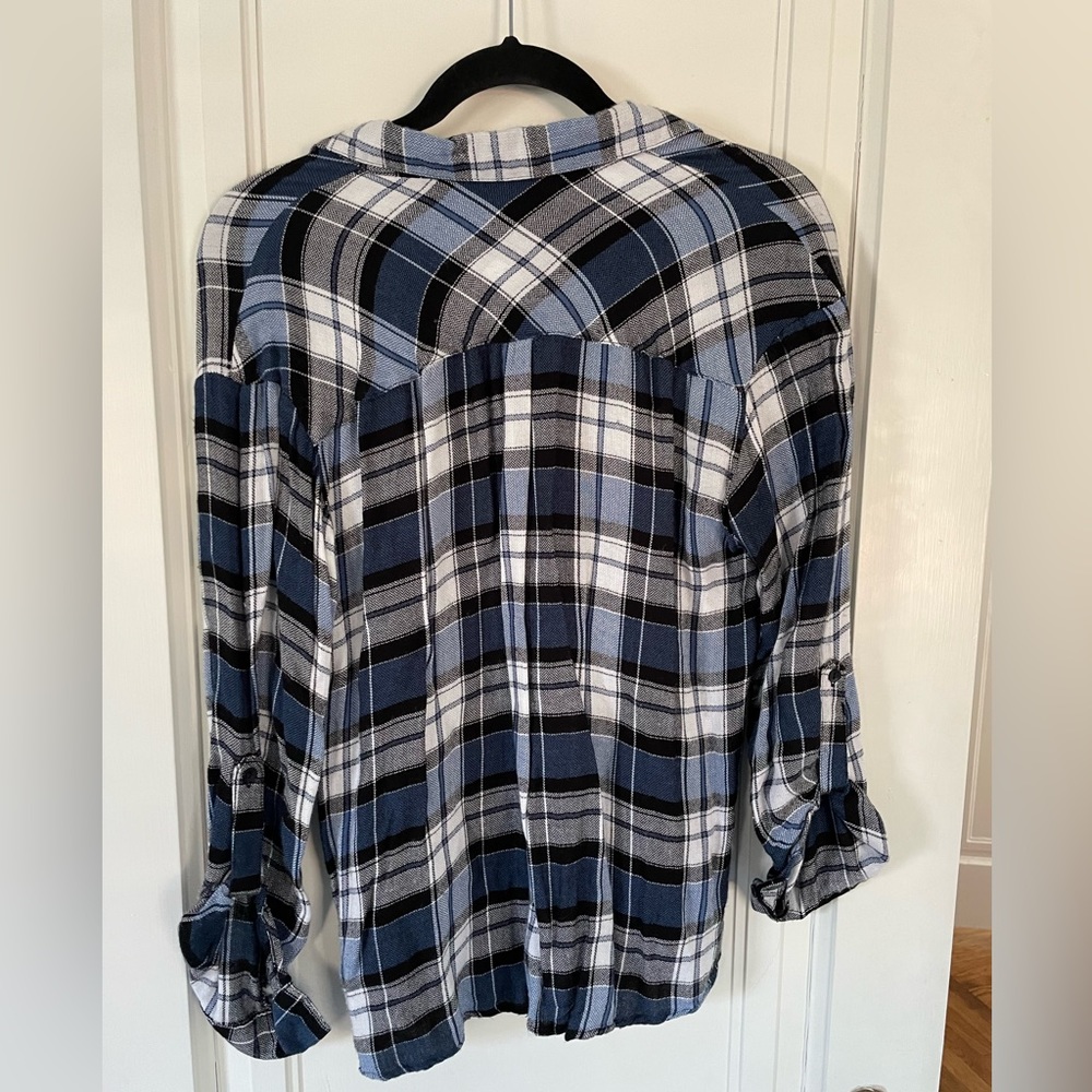 Blue/black flannel size medium - Picture 2 of 3